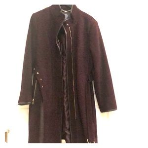Vince Camuto, sz XL, eggplant coat